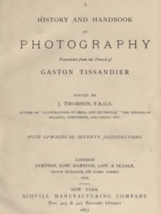 history and handbook of photography