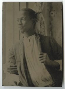 Shakespeare, N. Orleans, a Jamaica Negro whole-plate tintype, trimmed; ca. 1871 by an unknown photographer The Historic New Orleans Collection